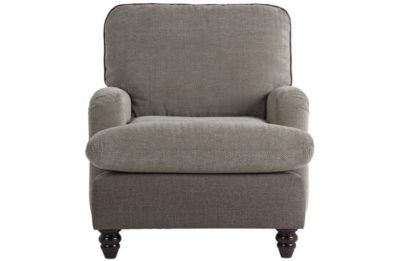 Collection Watson Herringbone Fabric Chair - Charcoal